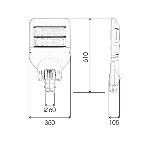 Đèn đường nông thôn 100W - D01 - Ảnh 8