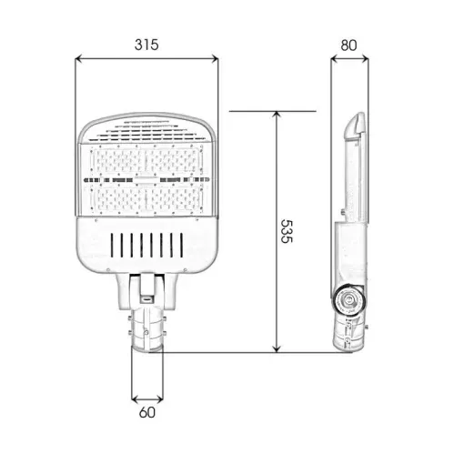 Đèn đường nông thôn 100W - D14 - Ảnh 5