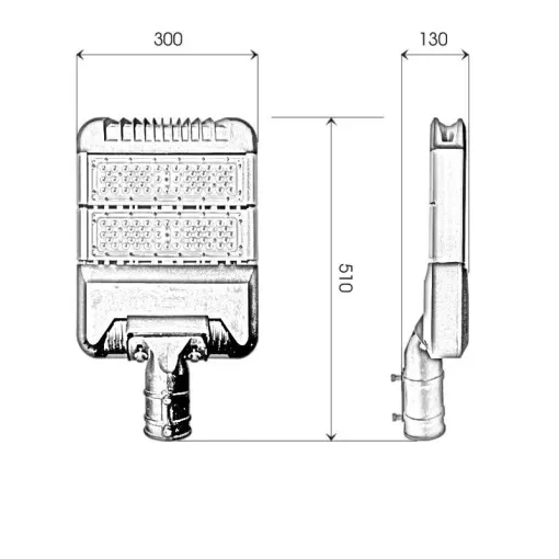 Đèn đường nông thôn 100W - D15 - Ảnh 5