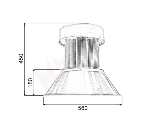 Đèn LED chiếu sáng nhà thi đấu highbay 350W - Ảnh 2