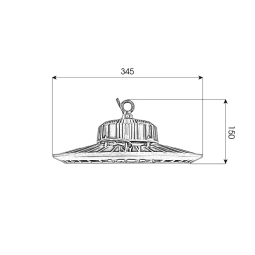 Đèn LED chiếu sáng nhà thi đấu 150W - UFO X1 - Ảnh 12