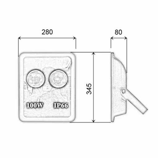 Đèn pha biển quảng cáo 100W - PTV - Ảnh 9